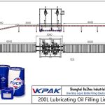 Automatic 200L Lubricating Oil Filling Line स्वचालित 200L चिकनाई तेल भरने लाइन