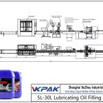 Automatic 5L-30L Lubricating Oil Filling Line स्वचालित 5L-30L चिकनाई तेल भरने लाइन