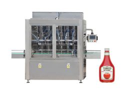 टमाटर पेस्ट जार केचप भरने पैकिंग